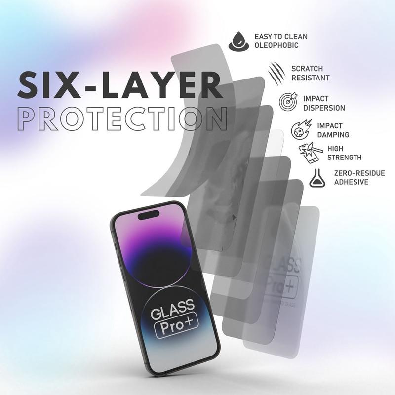 For VIVO V27 - Hybrid Glass Hydrogel Full Cover Depan Belakang Anti Gores Premium Screen Protector Glossy Glass Pro - NOT Tempered Glass Matte Anti Gores Kaca Anti Crack Privacy Easy Install Gorilla Glass Anti Static hg-clear-carbon 1