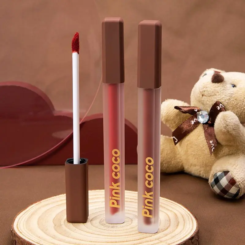 Long Lasting Lip Glaze, 1 Count Light Satin Pink Mist Lip Gloss, Silky Matte Lipstick, for All Occasions Lip Makeup
