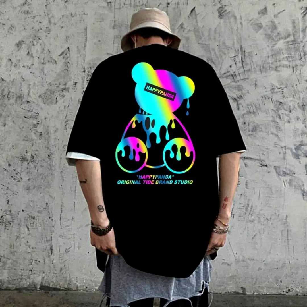 COD kaos distro panda viral rainbow kaps happy panda kaos cowo cewe