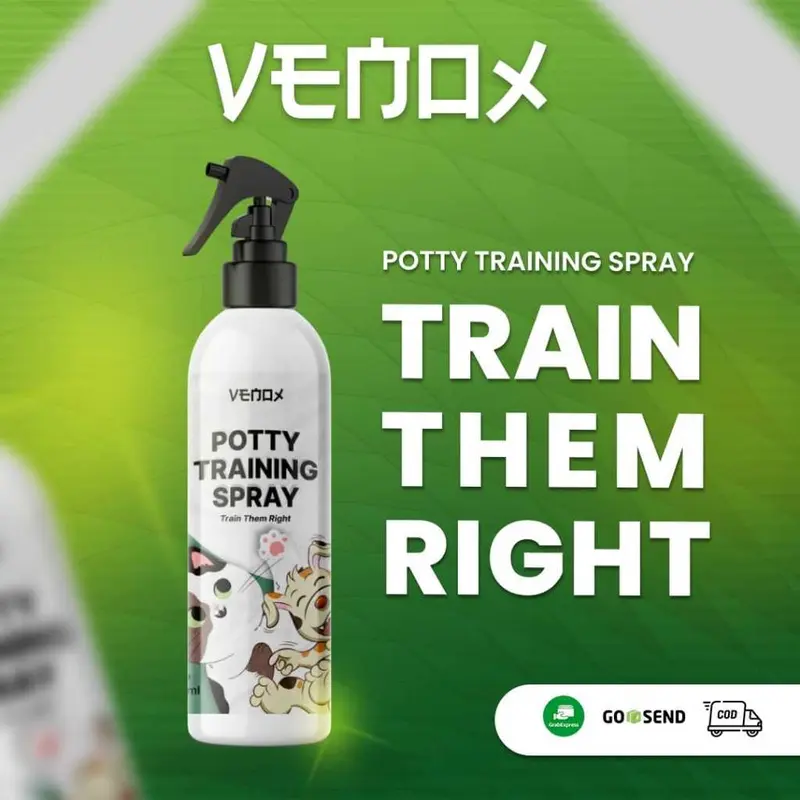 ALFAMEGA POTTY TRAINING SPRAY - Venox Pet Toilet Control Kucing Anjing Potty Training Spray Melatih Pipis Kucing Anjing / Pee and Poop Control Cat Repellent 1