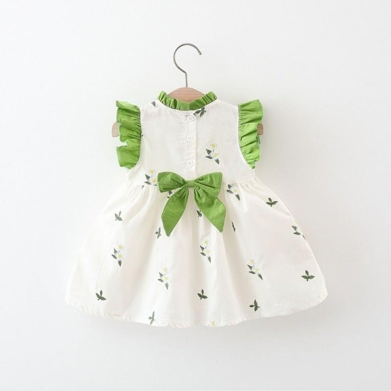 Product Introduction of Baby Girls' Spring and Summer Cotton Princess Skirt Fragmented Flower Thin Skirt 15