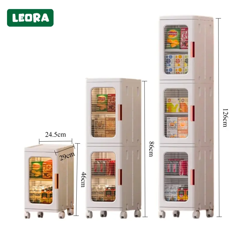 LEORA Lemari Lipat 1 SUSUN LEORA Lemari Pakaian Plastik Lemari Portable Lemari Plastik Susun Rak Sepatu Lemari Toilet Lemari Dapur Lemari Sudut 1