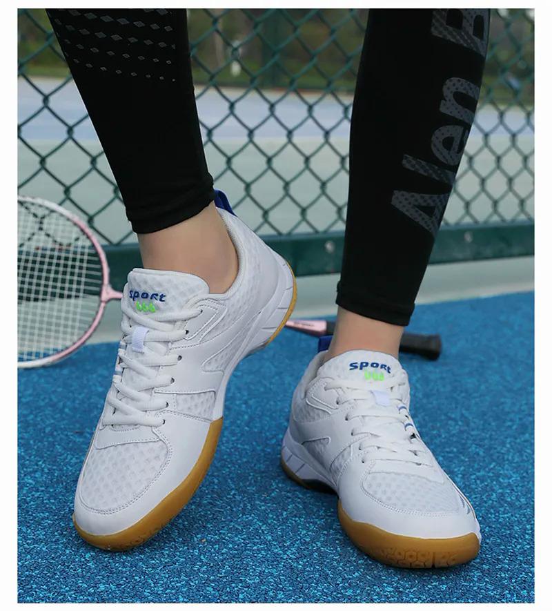 Product Introduction of Badminton Shoes for Men Non-slip Sneakers Tennis Volleyball Shoes Table Tennis Shoes Women Sports Professional Training Athletics Size 36-45 Free Socks and Free Delivery 37
