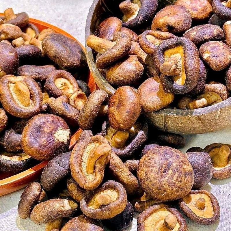 Nấm hương sấy giòn túi 500g. Thơm ng.on, G.iàu dinh dư-ỡng. Ăn luôn. oki