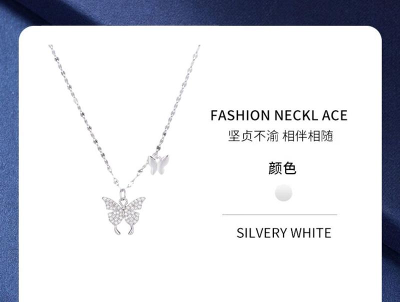 Product Introduction of Vòng Cổ Bạc Sterling S925, Vòng Cổ Bướm Dát Đính, Dành Cho Phụ Nữ Và Trẻ Em Gái, Thiết Kế Đặc Biệt, Dây Chuyền Xương Đòn Thích Hợp Làm Quà Tặng Sinh Nhật Bạn Gái Và Bạn Gái 7
