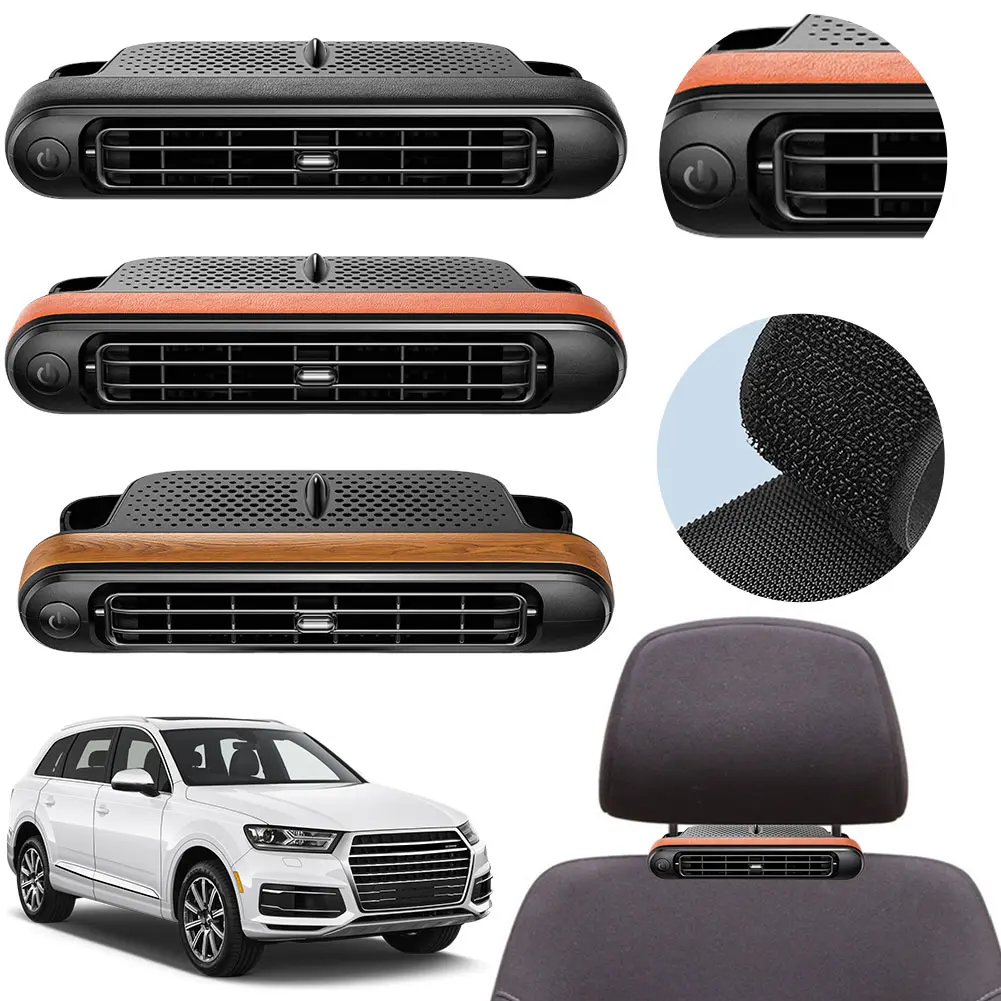 Kipas Udara Penyejuk, Kipas Tempat Duduk Belakang, Kipas Mudah Alih, 3 Kelajuan, Dikuasakan USB, Sesuai untuk SUV, RV dan Lori