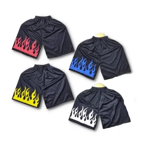 100k dapat 14pcs celana boxer motif api Unisex Dewasa Wanita Santai Pria Pendek Shorts Santai Mini Distro Surfing