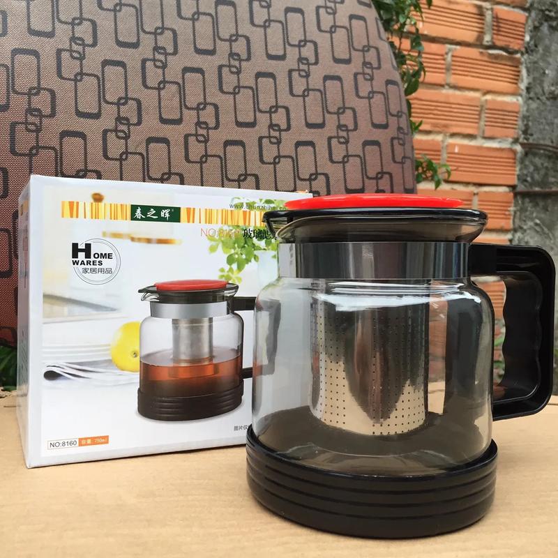 Bình Lọc Trà Thủy Tinh Dung Tích Lớn 1800ml Sang Trọng Lõi Lọc Inox 304 Cao Cấp Kiểu Dáng Hiện Đại. ấm trà  2 ngăn