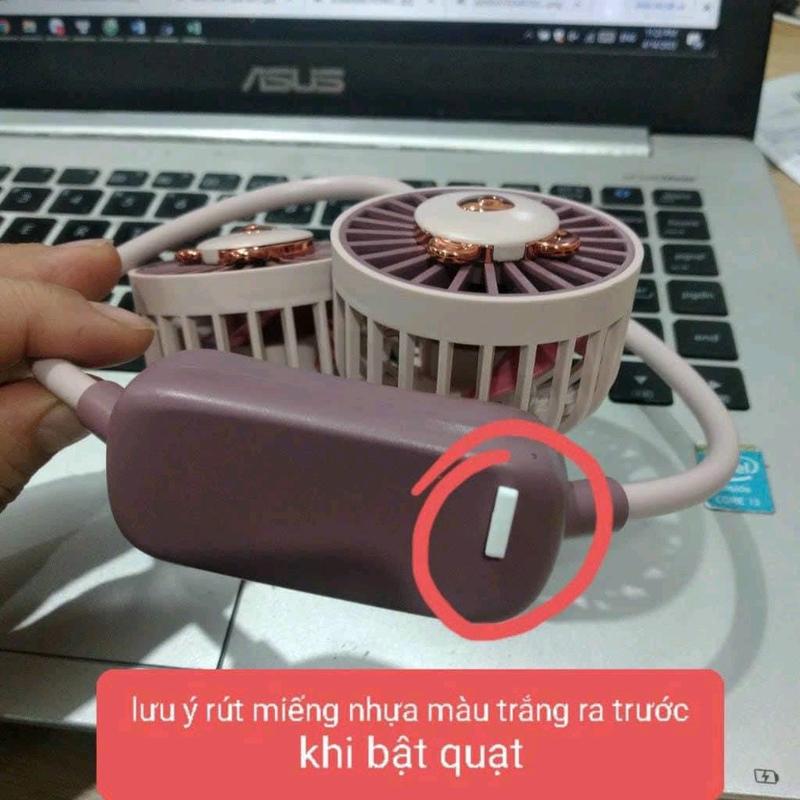 Quạt Tích Điện Đeo Cổ Siêu Mát 8