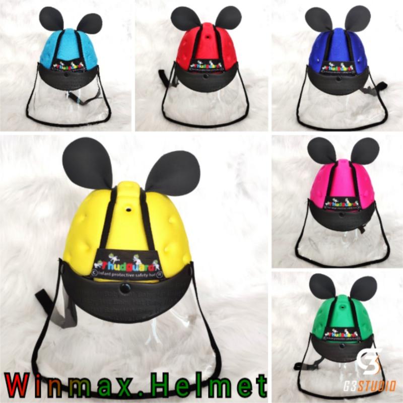WINMAX HEL MET Mũ Bảo Hiểm Cho Bé Tập Đi, Tập Bò, Chống Va Đập Khi Ngã 06-36 Tháng Tuổi BH 06 Tháng Kem Thun