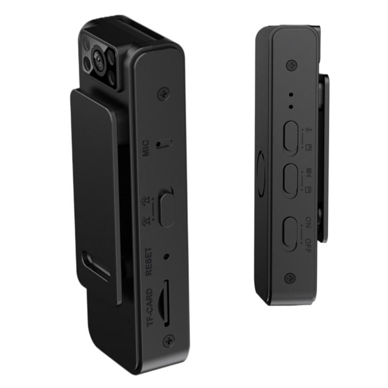 Máy ảnh bỏ túi, độ phân giải HD 1080p, Vlog và Mini Camera thể thao, có từ tính, kẹp lưng, thích hợp cho mũ bảo hiểm, du lịch, xe đạp và sử dụng lái xe, hỗ trợ thẻ TF 1