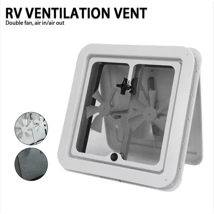 RV Roof Vent 14" with 2 fan  [ST 633] 6