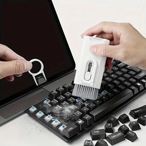 Kit de limpieza multifuncional 8 en 1, Cepillo para limpiar teclados de computadora, Pluma para limpiar audífonos, Herramienta de limpieza para tabletas y teléfonos móviles, Accesorios para teléfonos