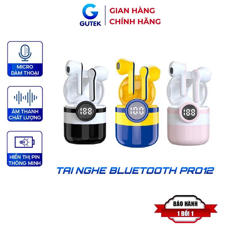 Tai nghe không dây nhét tai bluetooth cảm ứng Pro12 TWS 5.0 hình minion cute âm thanh chất lượng