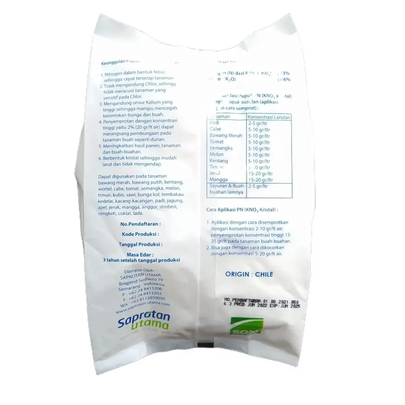 Pupuk PN Kristal KNO3 Pak Tani Original 1 Kg Peningkat Kualitas Tanaman 1