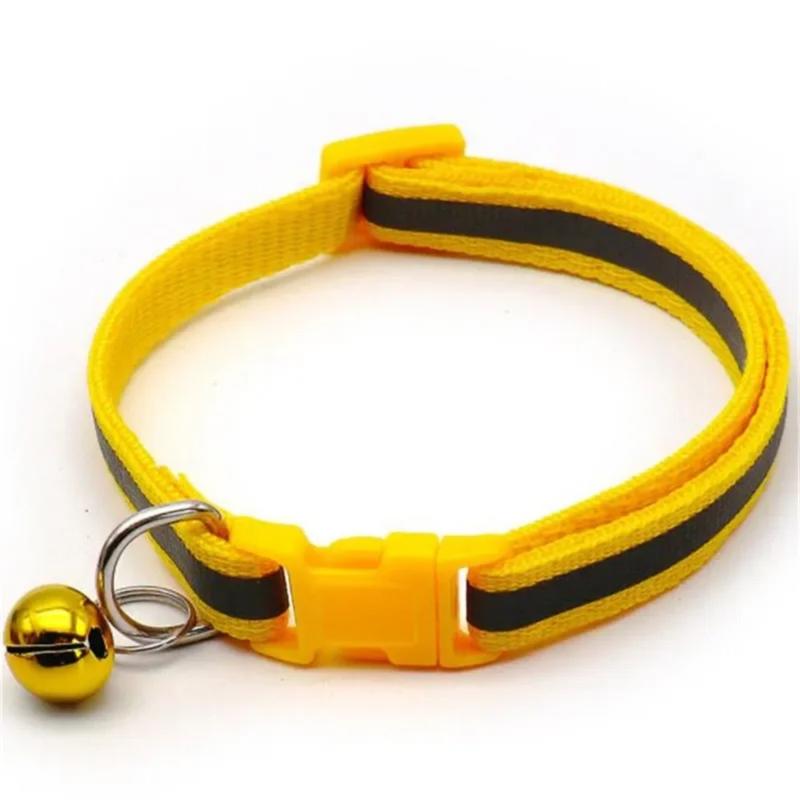 Product Introduction of Pet Accessories Dog Cat Collar Bell Colorful Reflective Pattern Adjustable Collars for Puppy Kitten DIY Small Animal 9