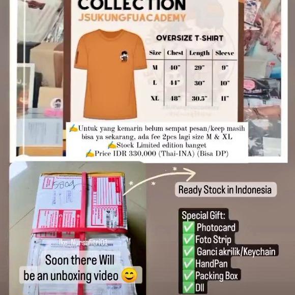 (READY INA) T-Shirt Official Fanclub Dew Jirawat Jsukungfuacademy Collection/ T-shirt Official Jsukufungacademy Fanclub Dew_jsu 0