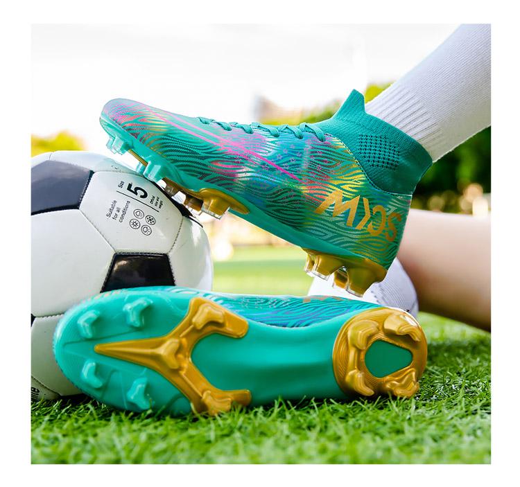 Product Introduction of Fustal！35-45 Ready Unisex Plus Size Training Football Shoes Fashion All-terrain Football Shoes Wide Last Soccer Shoes 21