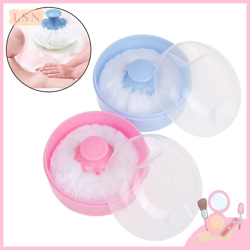 Miếng Bọt Biển Talc Cho Em Bé, 1 Miếng, Dễ Thương, Mềm Mại, Cho Mặt Và Cơ Thể, Mỹ Phẩm, Phồng, Hộp, Hộp Đựng 0