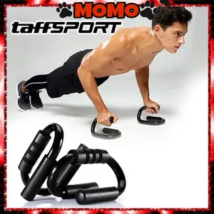 1 Set Push Up Bar Exercise | Model S | Black | Push up | Perfect Grip | Gym Handle