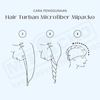 Gambar Mipacko Handuk Pengering Rambut Hair Turban Microfiber - Putih dari Mipacko Microfiber Kota Bandung 3 Tokopedia