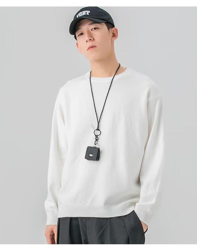 Product Introduction of ZOCI 2024 Áo Len Dệt Kim Cổ Tròn Mới Áo Dáng Rộng Thời Trang Phong Cách Hàn Quốc Cho Nam Menswear Shirt 21