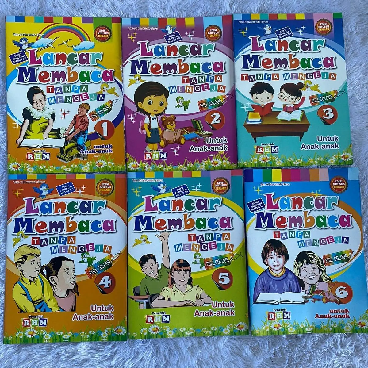 Lancar Membaca Tanpa Mengeja Jilid 1 2 3 4 5 6 Untuk TK PAUD