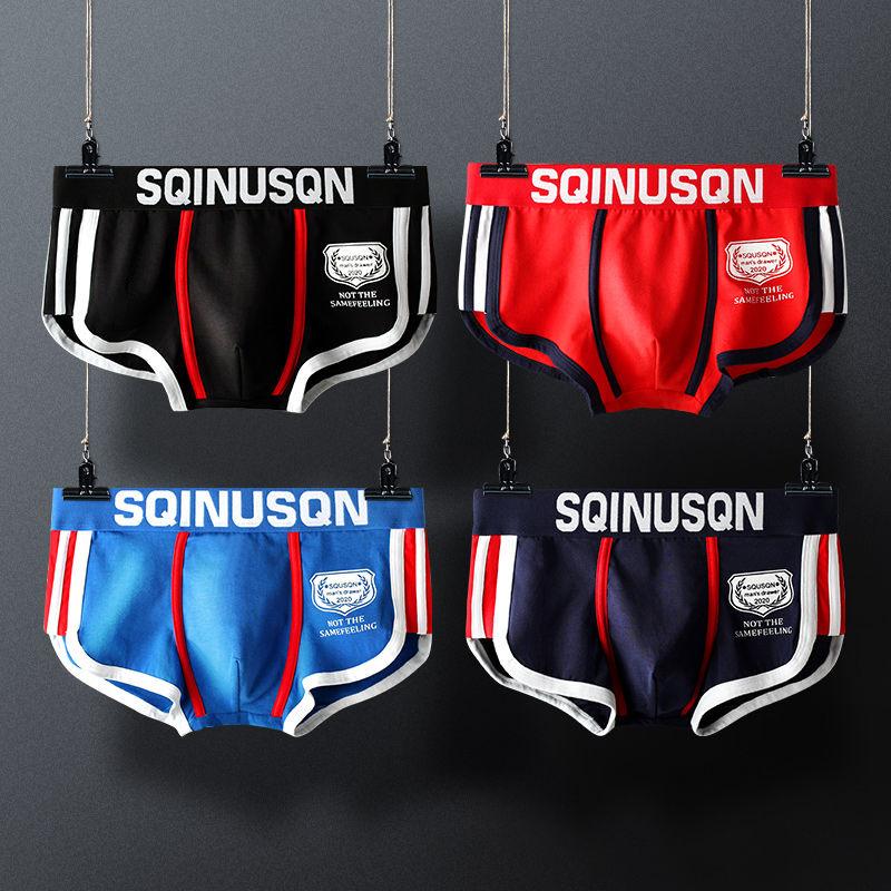 Quần Đùi Boxer Cotton Nguyên Chất, Đồ Lót Nam Trẻ Trung, Phong Cách Hàn Quốc, Thoáng Khí, Quần Đùi Boxer Thể Thao, Đồ Lót Hợp Xu hướng Quần Nam 0