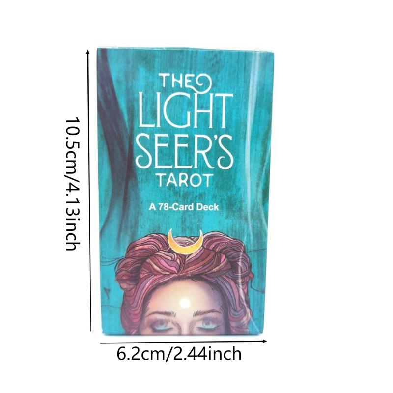 78pcs/set The Light Seer's Tarot, English Card Game With English Instructions, Fortune Telling Game for Beginners 2