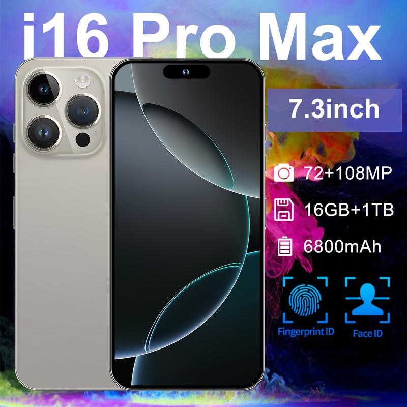 Điện Thoại Di Động, T26 Mobile, Bán Chạy Nhất, i16 Pro Max, Điện Thoại Di Động Xuyên Biên Giới, Bộ Nhớ 16 + 1TB, Hệ Điều Hành Đảo Động, Android 8.1, Điện Thoại Thông Minh Quốc Tế Thương 1