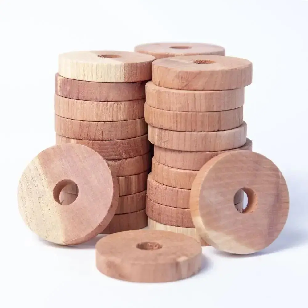 Cedar Block Deterrent for Wardrobe Health Natural Clothes Camphor Insect Repellent Moth Wood Fresh Odour Deterrent 10Pcs per Set