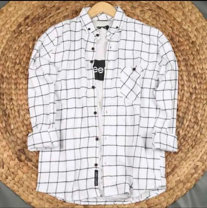 Product Introduction of kemeja flanel premium pria dewasa lengan panjang V-Neck Lembut Motif Distro Nyaman Casual Kotak 8