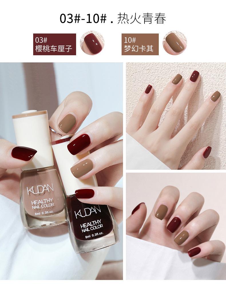 Product Introduction of Sơn Móng Tay Không Nướng, Nhanh Khô, Lâu Trôi, Không Lột, Không Thấm Nước, Màu Trắng, Không Rách 14