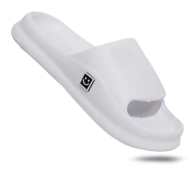 Sandal Slop Karet Eva Smile Unisex slop size 36-44 EVA PUTIH HITAM/ WARNA  laki laki / Sendal slop pria / Sandal slide pria / Sandal slop / Sandal outdoor dan indoor Shoes 3