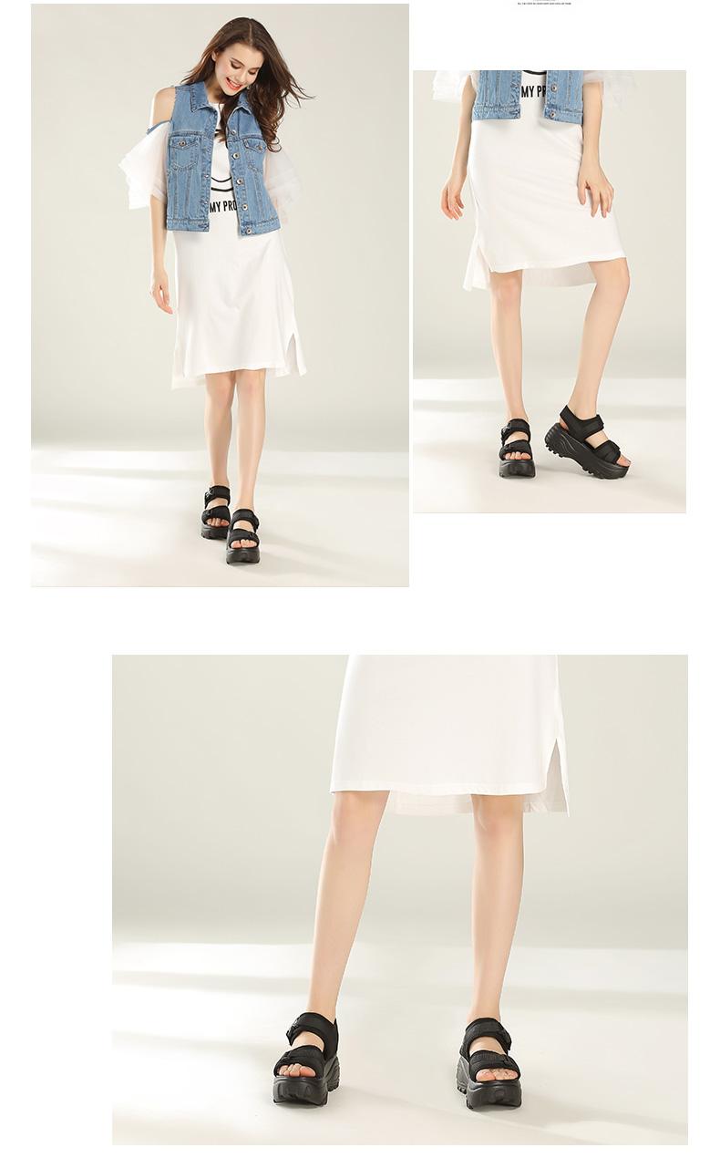 Product Introduction of Sandal Platform, Kasut Platform Baji Musim Panas Wanita, Gaya Korea Baharu, Sandal Sukan Kasual, Kasut Goyang Pelajar Roman, 2024 10