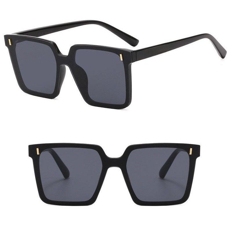 Product Introduction of Large Frame Anti-Ultraviolet Sunglasses Women's Fashionable Square Frame Sunglasses 3