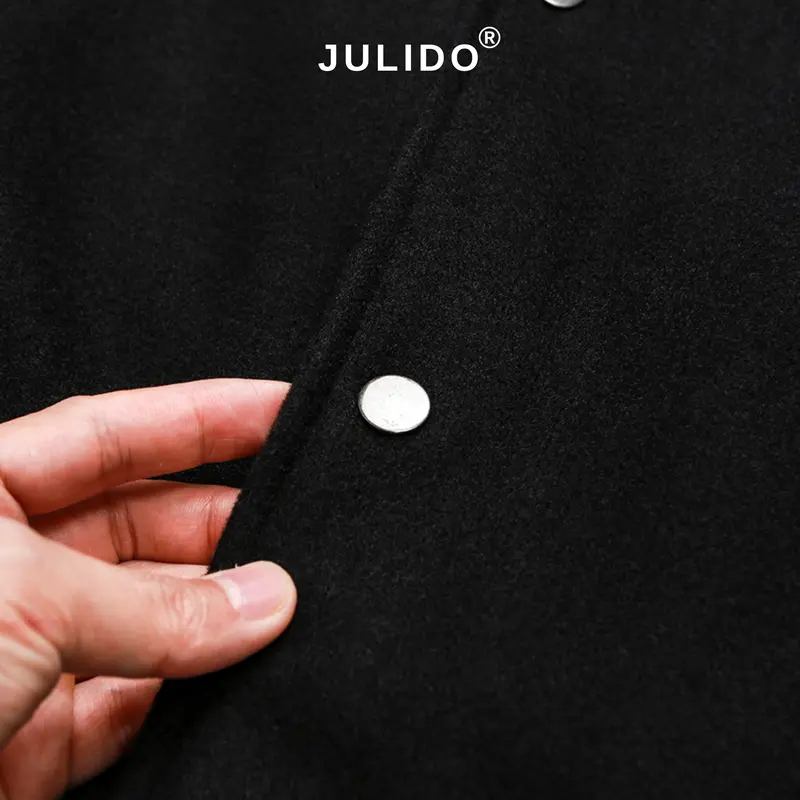 [DEAL MỞ BÁN] (Form Rộng) Áo khoác dạ lót lông Varsity nam nữ JULIDO, chất vải dạ ép dày dặn lót lông cừu cao cấp