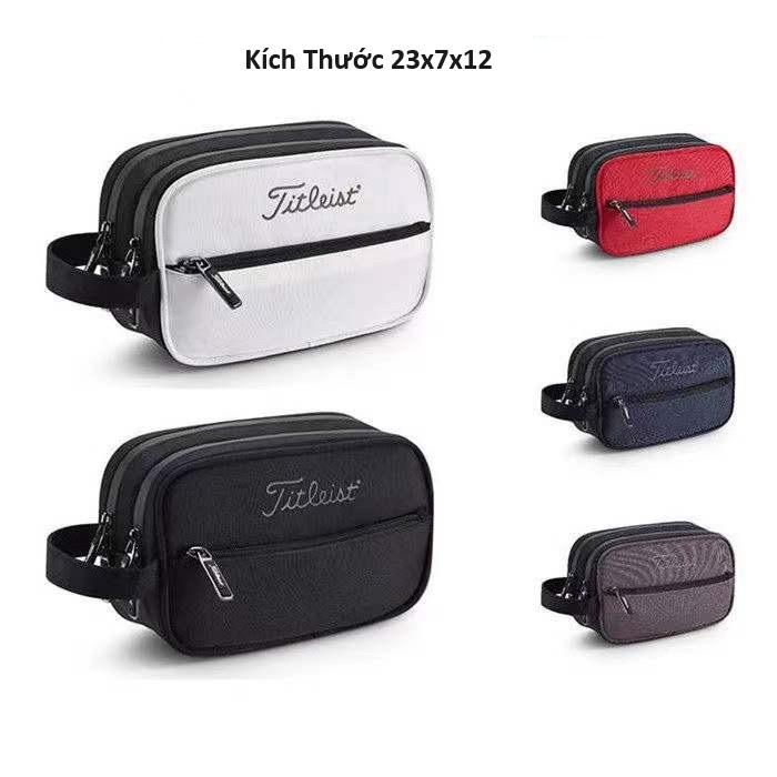 Túi Golf Cầm Tay Titleist Nhập Khẩu Hàng Loại 1, Chất Liệu Vải Dù, Vải Form Cứng, Vải Kết Hợp Da, Golf bag Sport Túi Thể Thao