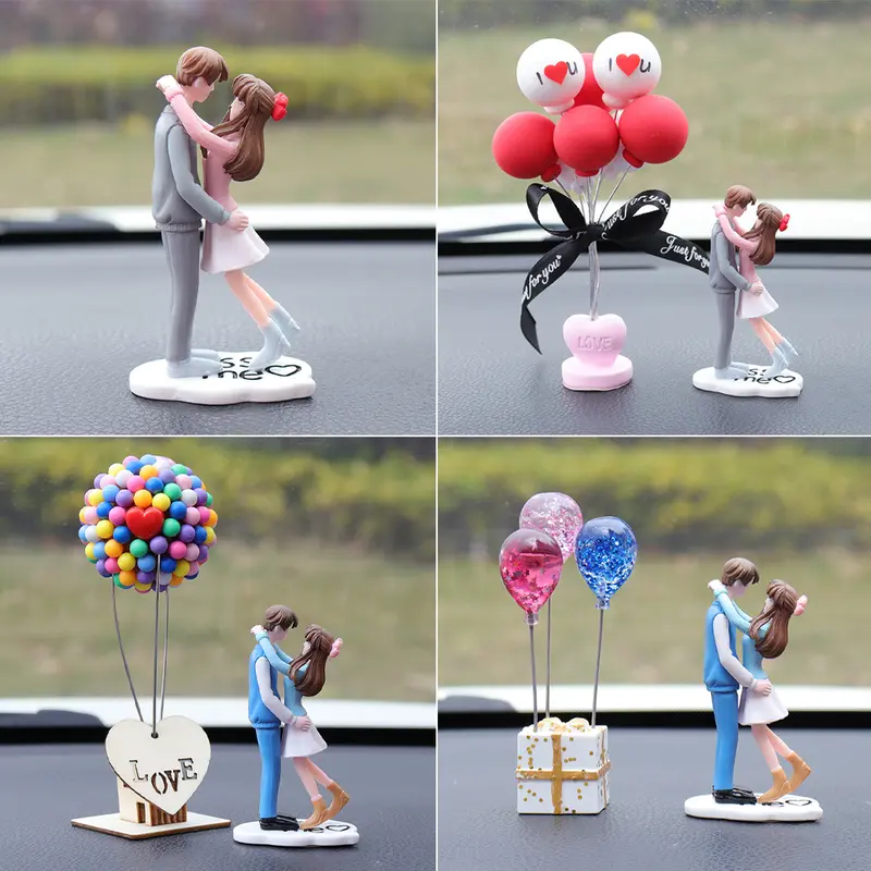 Búp Bê Bảng Điều Khiển Ô Tô, 2 Cái / Bộ, Đồ Trang Trí Nhà Balloon Pha Lê Cặp Đôi Sáng Tạo, Với Ghế Dài, Phụ Kiện Nội Thất Ô Tô, Thích Hợp Làm Quà Tặng Cho Bé Gái Và Phụ Nữ, Mặt Hàng # 469410 0