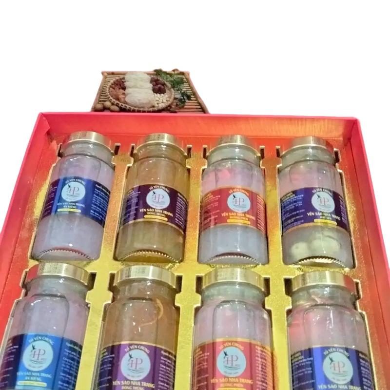  Combo 8 hũ yến loại 140ml yến chưng sẵn 50% yến 