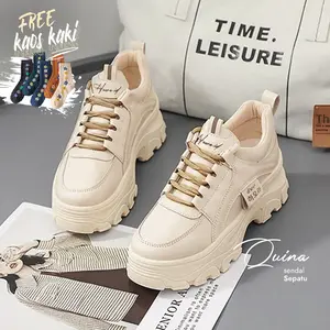 Sepatu Sneakers Wanita Korea Imprt HR01-11 Sneakers Kasual Karet Shoes