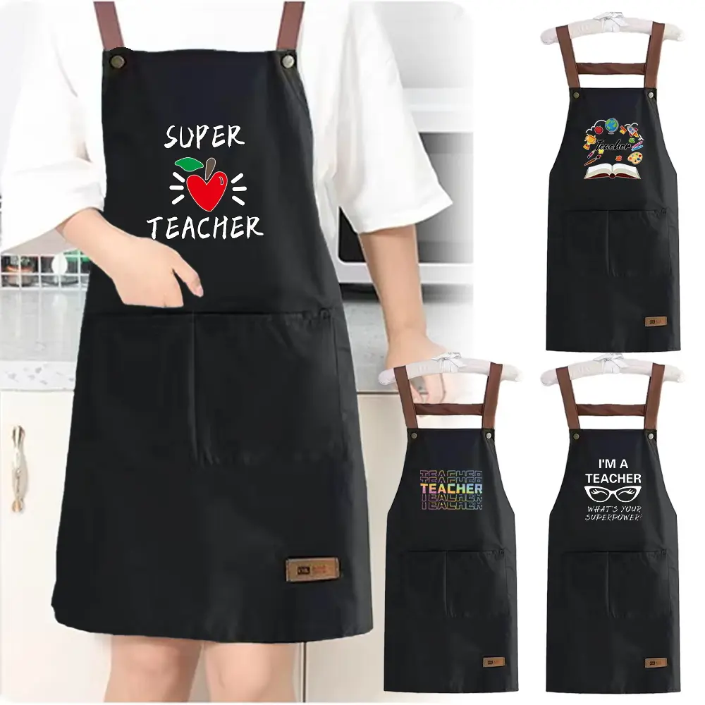 new Teacher's Day gift new apron Easy-to-clean backless apron practical ...