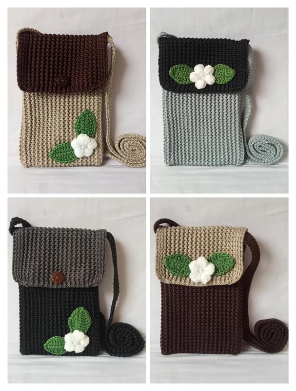 TAS SELEMPANG WANITA RAJUT MODEL TERLARIS BEST SELLER 8