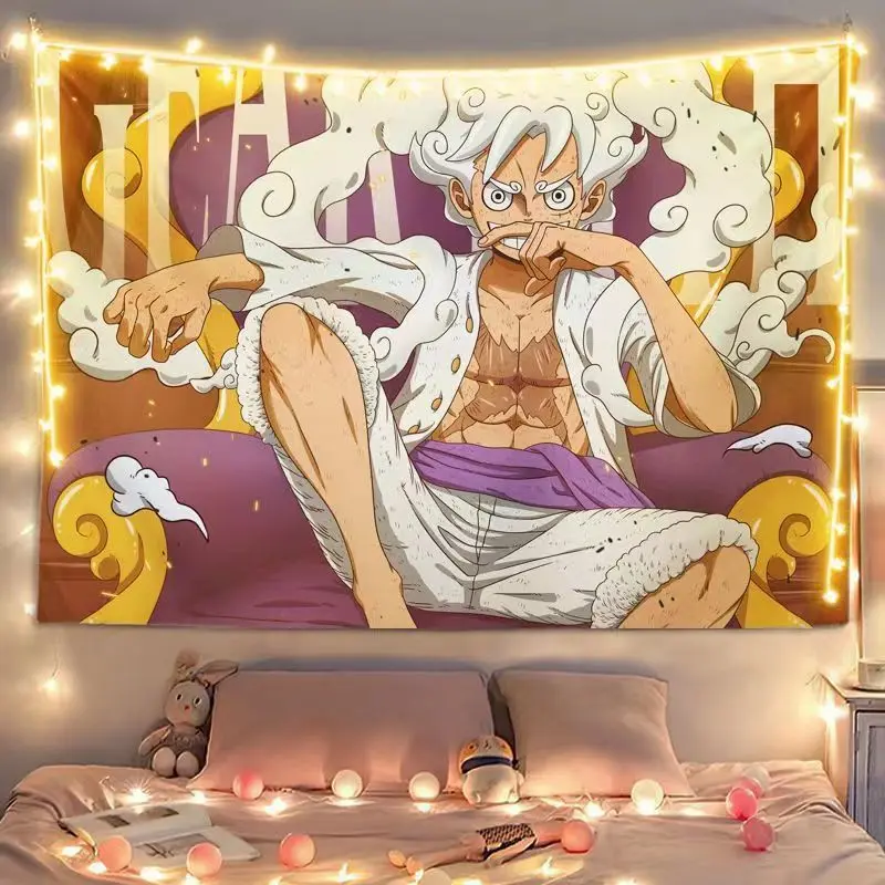 One Piece wall cloth live broadcast tapestry ins background cloth Japanese cartoon anime dormitory bedroom renovation wall decoration tapestry