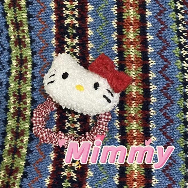 Băng Đô Kitty, Thiết Kế Nguyên Bản Hoạt Hình Ngọt Ngào, Phong Cách Cổ Điển Kẻ Sọc Kawaii, Kẹp Tóc, Dành Cho Bé Gái, Phụ Kiện Tóc 6