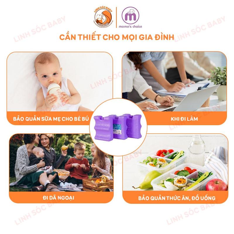 Bộ bảo quản sữa mẹ, giữ lạnh sữa mẹ đến 14 giờ, túi giữ nhiệt, balo đa năng giữ nhiệt, đá khô và bình trữ sữa 1