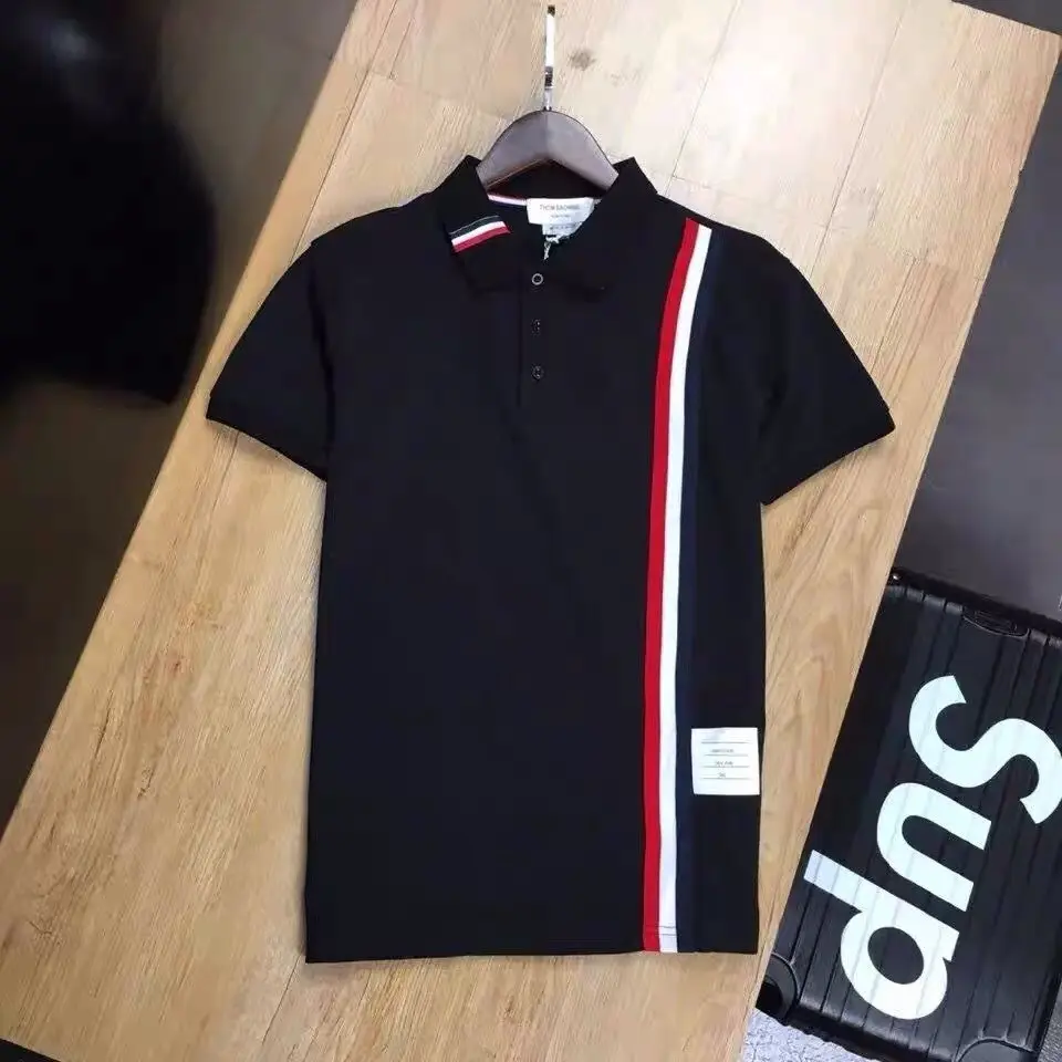 [Đủ size 38 - 65 cân] Áo polo nam nữ 3 sọc cổ bo dệt tay cộc chất liệu cotton mặc đẹp khỏe và phong cách Unisex Menswear Có Cổ