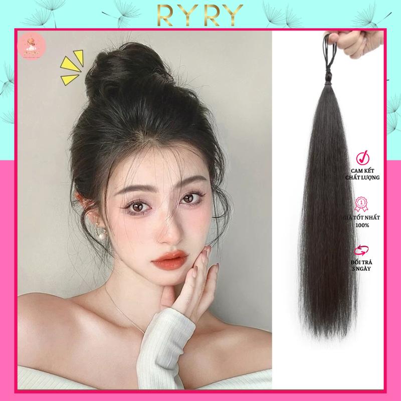 Dây buộc tóc giả thẳng làm dày búi tóc cột tóc dạng dây phụ kiện búi tóc cho nữ - PHỤ KIỆN RYRY