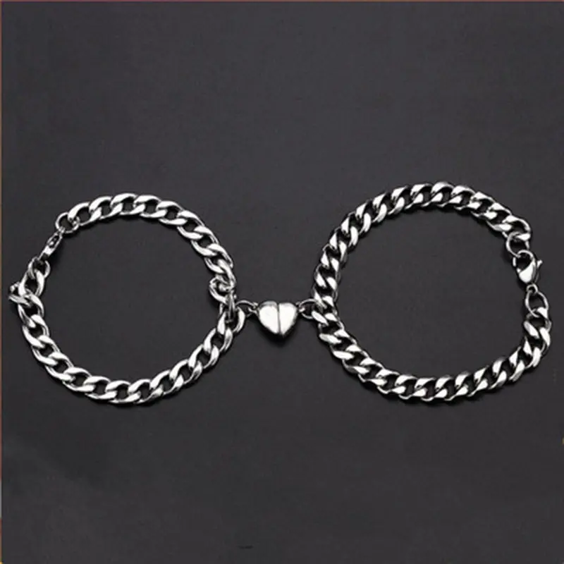 RE 086 [1 SET] GELANG COUPLE WANITA PRIA BULAT LOVE RETRO KOREA FASHION 0