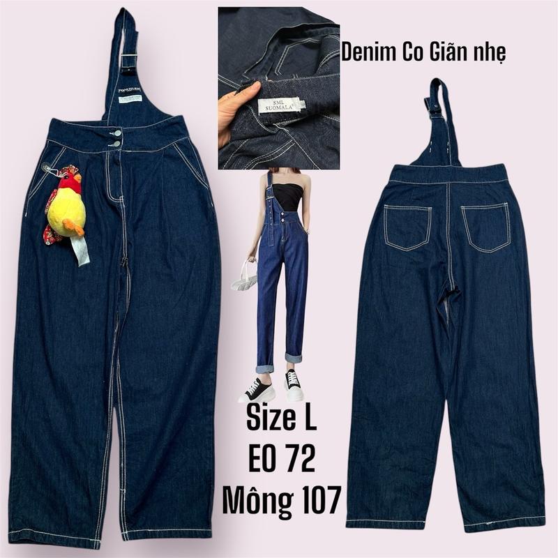 2HANDS - Quần Yếm Jean Denim Dáng Rộng Cá Tính️️ 7
